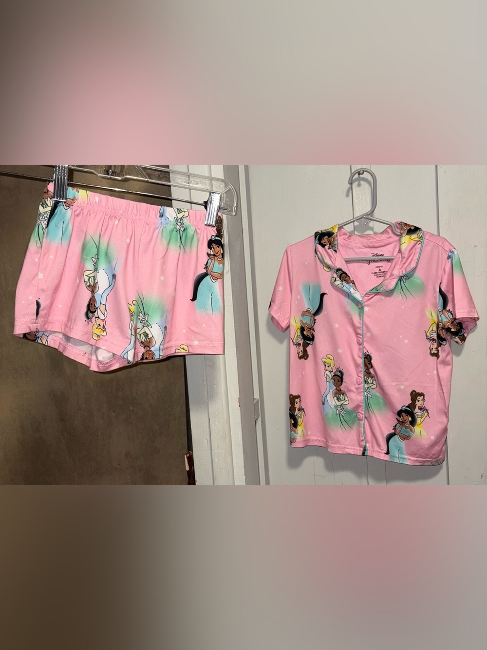 Disney kids Princess Short Pajama Set size 6